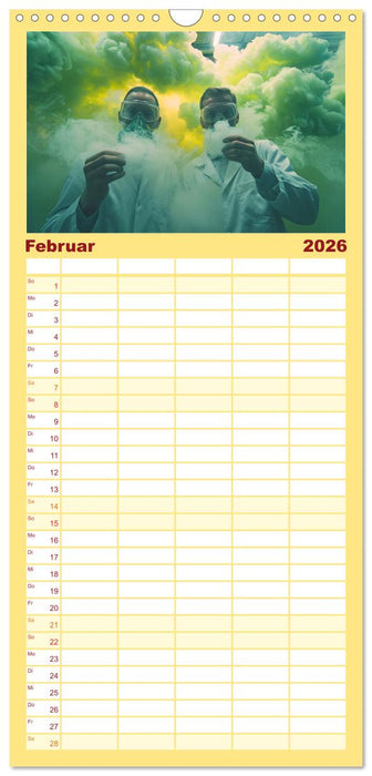 Montag im Labor (CALVENDO Familienplaner 2026)