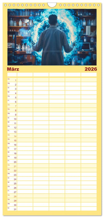 Montag im Labor (CALVENDO Familienplaner 2026)