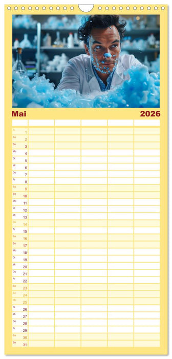 Montag im Labor (CALVENDO Familienplaner 2026)