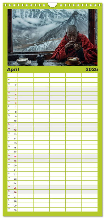 Teezeit Träume (CALVENDO Familienplaner 2026)