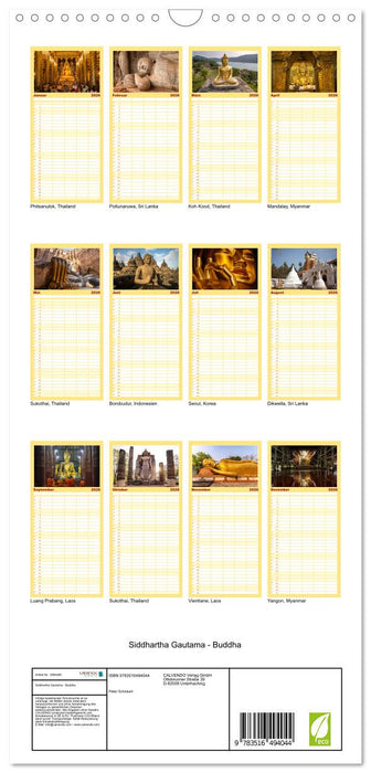 Siddhartha Gautama - Buddha (CALVENDO Familienplaner 2026)