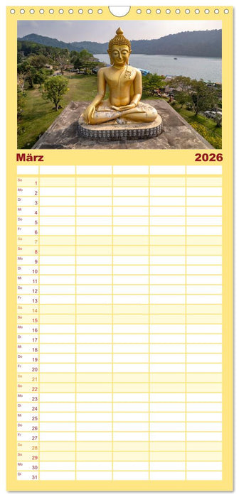 Siddhartha Gautama - Buddha (CALVENDO Familienplaner 2026)