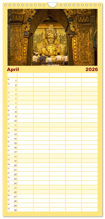 Siddhartha Gautama - Buddha (CALVENDO Familienplaner 2026)