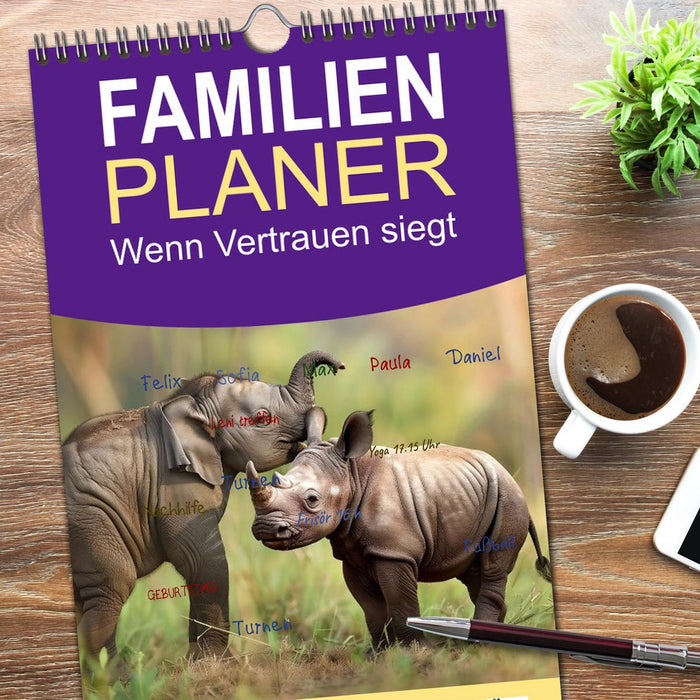 Wenn Vertrauen siegt (CALVENDO Familienplaner 2026)