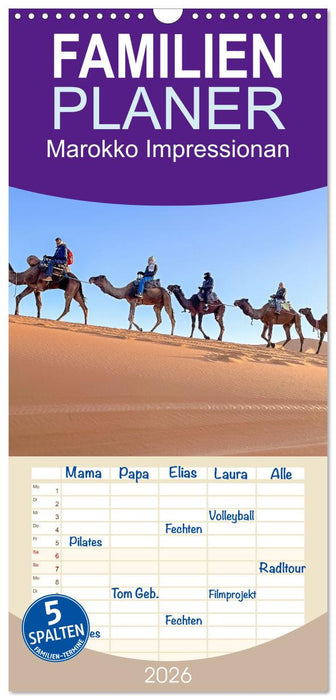 Marokko Impressionan (CALVENDO Familienplaner 2026)