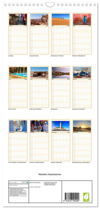 Marokko Impressionan (CALVENDO Familienplaner 2026)