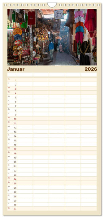 Marokko Impressionan (CALVENDO Familienplaner 2026)