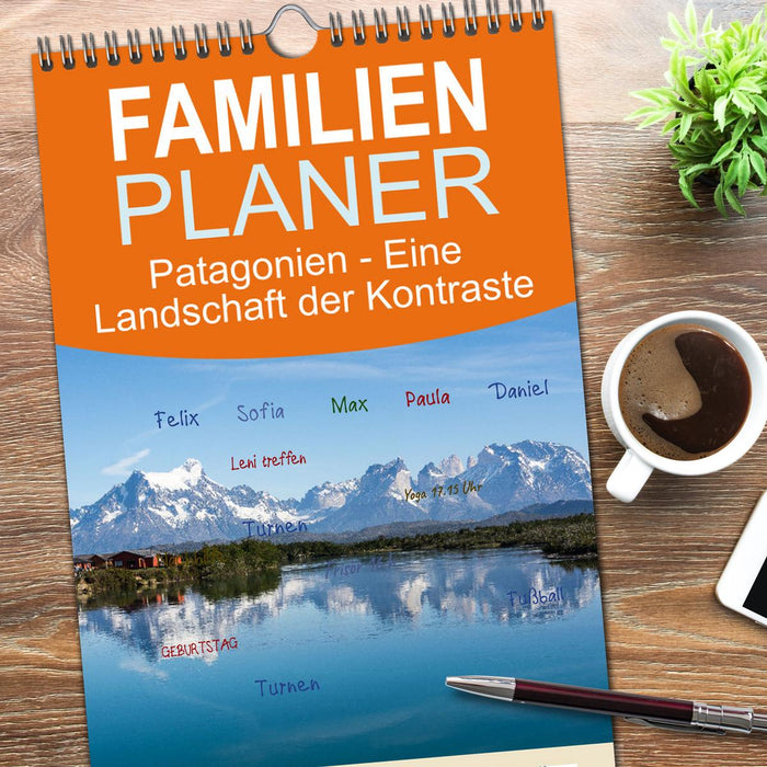 Patagonien - Eine Landschaft der Kontraste (CALVENDO Familienplaner 2026)
