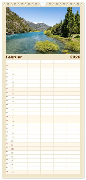 Patagonien - Eine Landschaft der Kontraste (CALVENDO Familienplaner 2026)