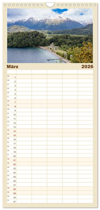 Patagonien - Eine Landschaft der Kontraste (CALVENDO Familienplaner 2026)