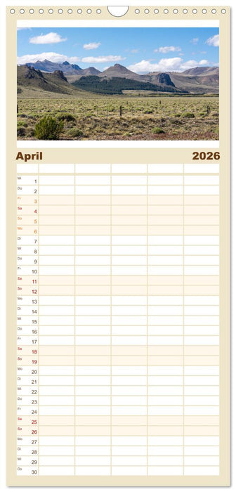 Patagonien - Eine Landschaft der Kontraste (CALVENDO Familienplaner 2026)