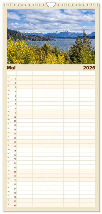 Patagonien - Eine Landschaft der Kontraste (CALVENDO Familienplaner 2026)