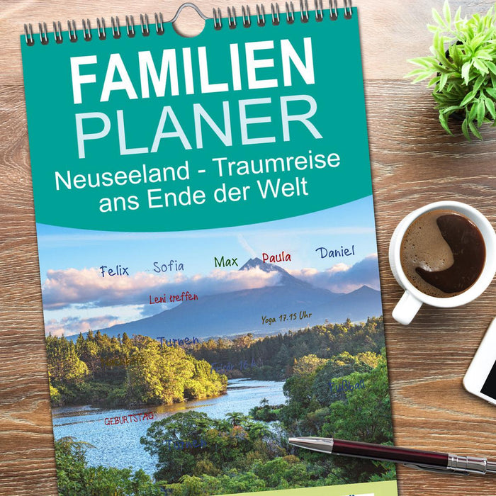 Neuseeland - Traumreise ans Ende der Welt (CALVENDO Familienplaner 2026)