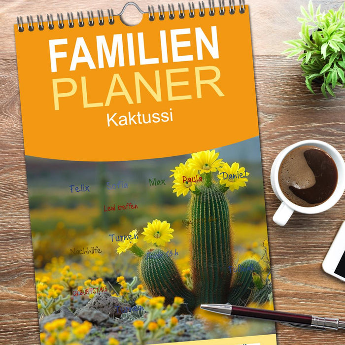 Kaktussi (CALVENDO Familienplaner 2026)