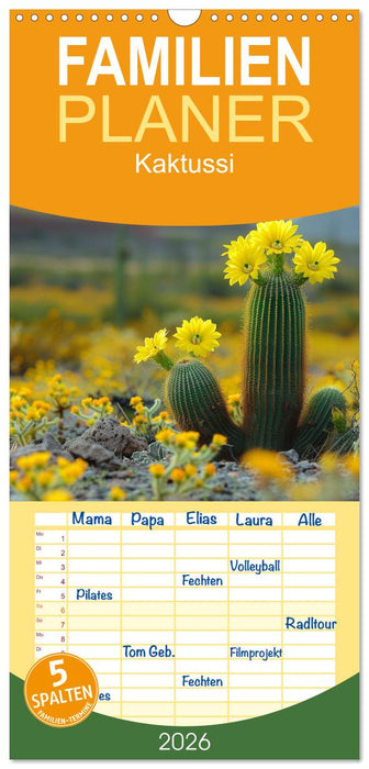Kaktussi (CALVENDO Familienplaner 2026)
