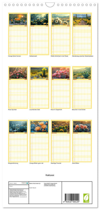 Kaktussi (CALVENDO Familienplaner 2026)