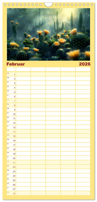 Kaktussi (CALVENDO Familienplaner 2026)