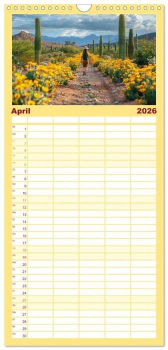 Kaktussi (CALVENDO Familienplaner 2026)