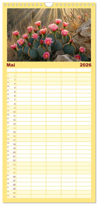 Kaktussi (CALVENDO Familienplaner 2026)