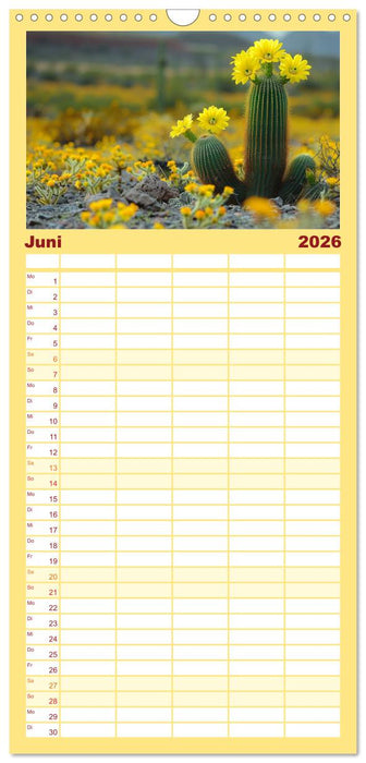 Kaktussi (CALVENDO Familienplaner 2026)