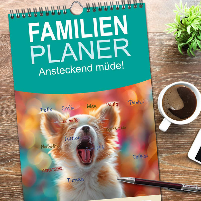 Ansteckend müde! (CALVENDO Familienplaner 2026)