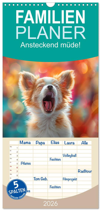 Ansteckend müde! (CALVENDO Familienplaner 2026)