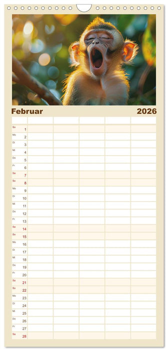 Ansteckend müde! (CALVENDO Familienplaner 2026)