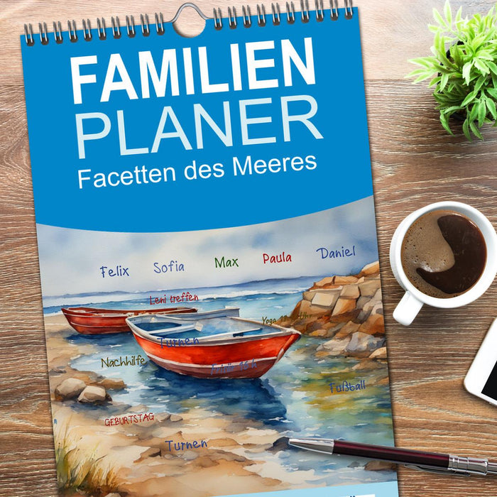 Facetten des Meeres (CALVENDO Familienplaner 2026)