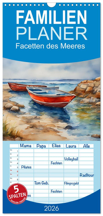 Facetten des Meeres (CALVENDO Familienplaner 2026)