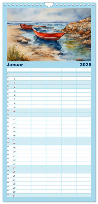 Facetten des Meeres (CALVENDO Familienplaner 2026)