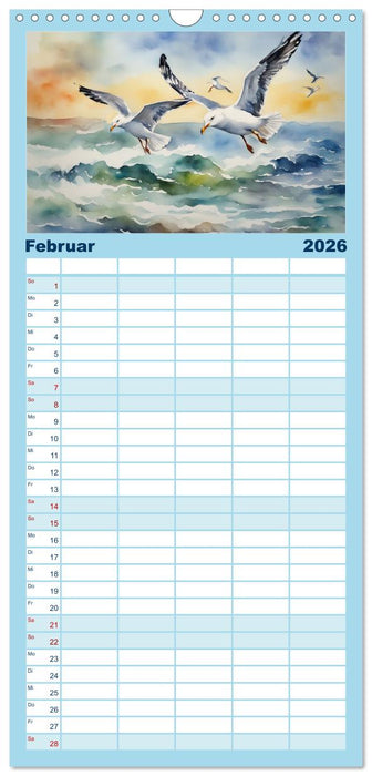 Facetten des Meeres (CALVENDO Familienplaner 2026)