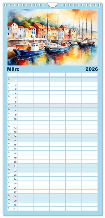 Facetten des Meeres (CALVENDO Familienplaner 2026)