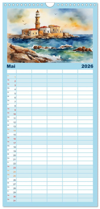 Facetten des Meeres (CALVENDO Familienplaner 2026)