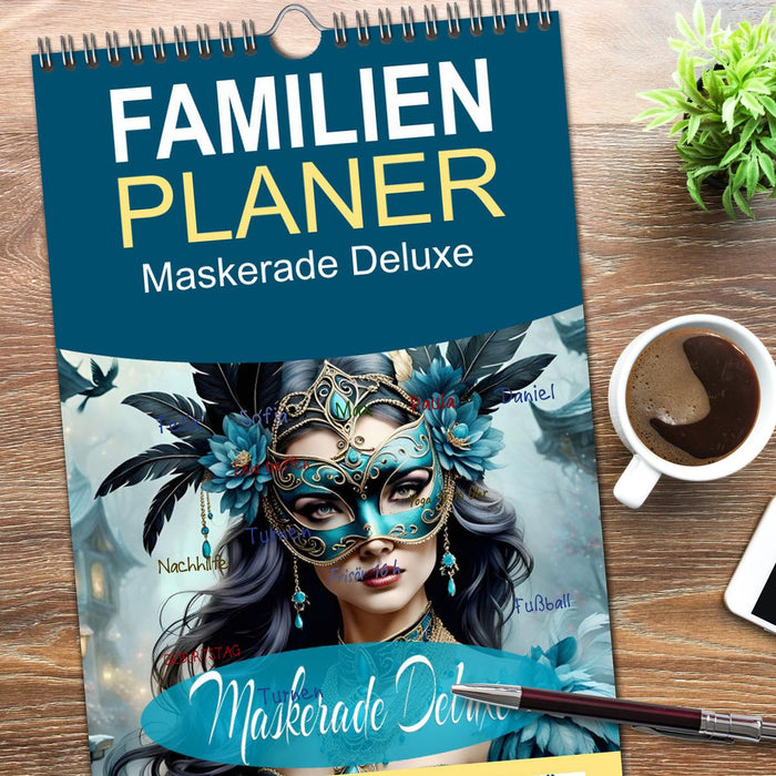 Maskerade Deluxe (CALVENDO Familienplaner 2026)