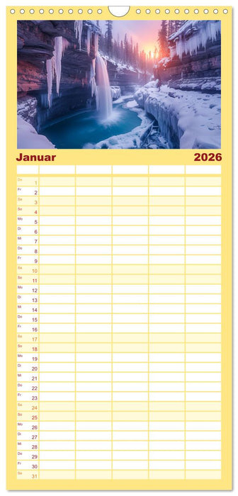 Wo Wasser und Magie sich vereinen (CALVENDO Familienplaner 2026)