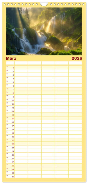 Wo Wasser und Magie sich vereinen (CALVENDO Familienplaner 2026)