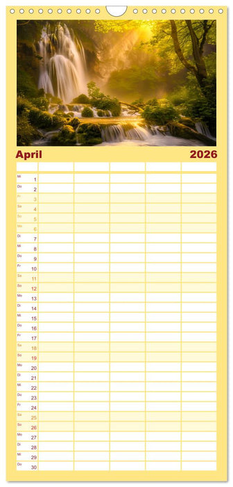 Wo Wasser und Magie sich vereinen (CALVENDO Familienplaner 2026)