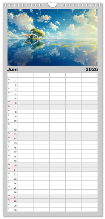 Begegnungen im Anime Zauberland (CALVENDO Familienplaner 2026)