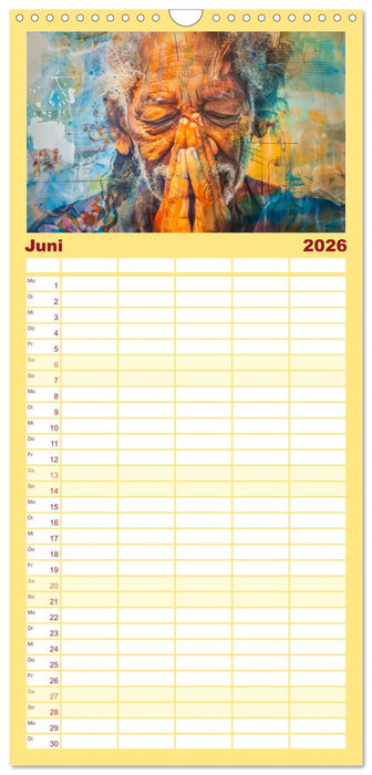 Die Sprache des Friedens (CALVENDO Familienplaner 2026)