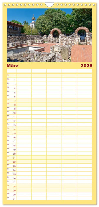 Bulgarien. Berge und Meer. (CALVENDO Familienplaner 2026)