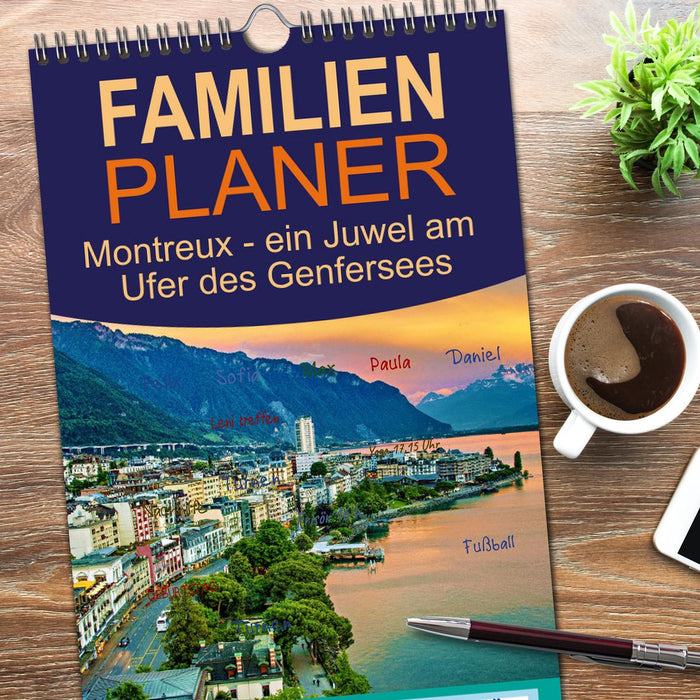 Montreux - ein Juwel am Ufer des Genfersees (CALVENDO Familienplaner 2026)