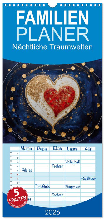 Nächtliche Traumwelten (CALVENDO Familienplaner 2026)