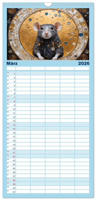 Nächtliche Traumwelten (CALVENDO Familienplaner 2026)