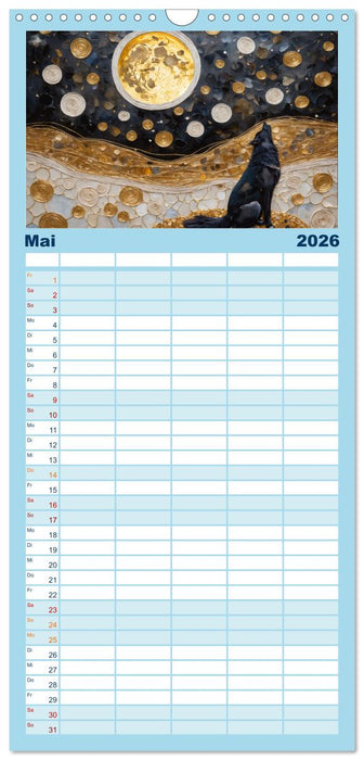 Nächtliche Traumwelten (CALVENDO Familienplaner 2026)