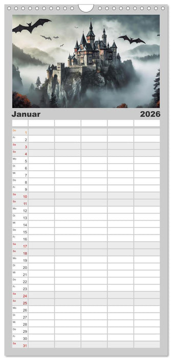 Dunkle Mysterien (CALVENDO Familienplaner 2026)