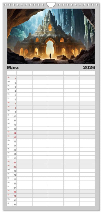 Dunkle Mysterien (CALVENDO Familienplaner 2026)