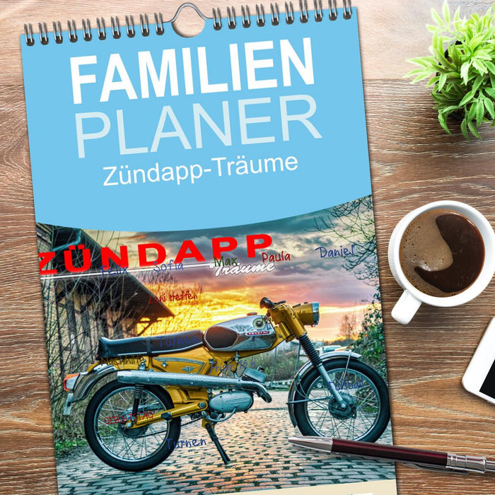 Zündapp-Träume (CALVENDO Familienplaner 2026)