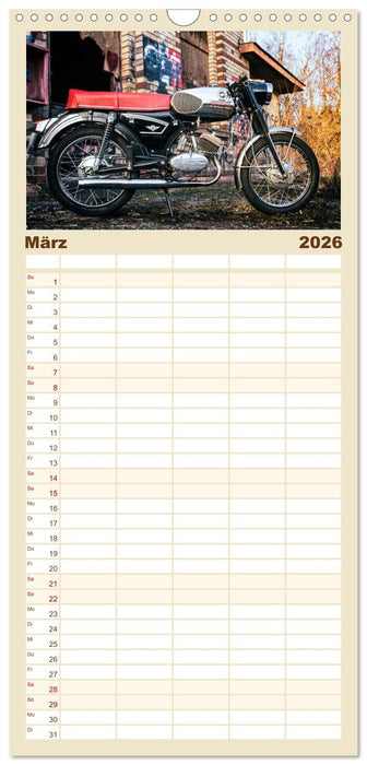 Zündapp-Träume (CALVENDO Familienplaner 2026)