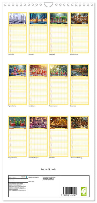 Lecker Schach (CALVENDO Familienplaner 2026)