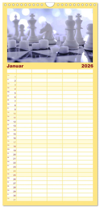 Lecker Schach (CALVENDO Familienplaner 2026)